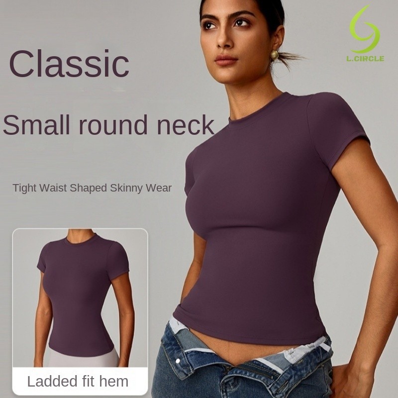 [L.CIRCLE] Áo thể thao Yoga tay ngắn khô nhanh