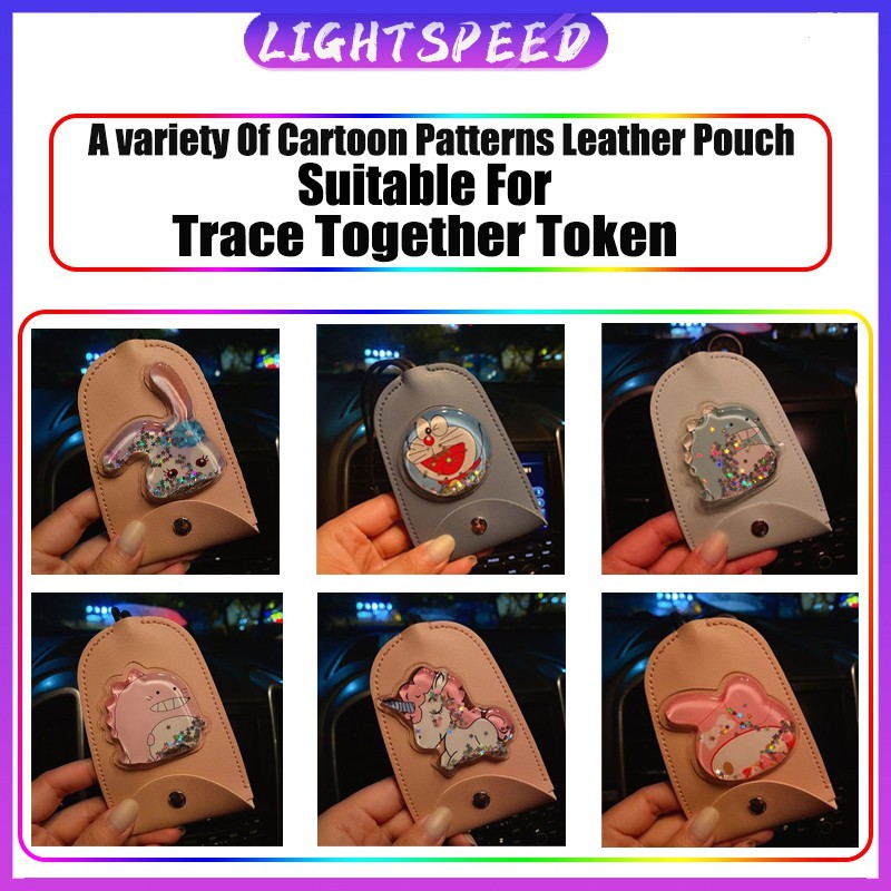 EA3 Trace Together Token Túi da hoạt hình / Trace Together Token Protector