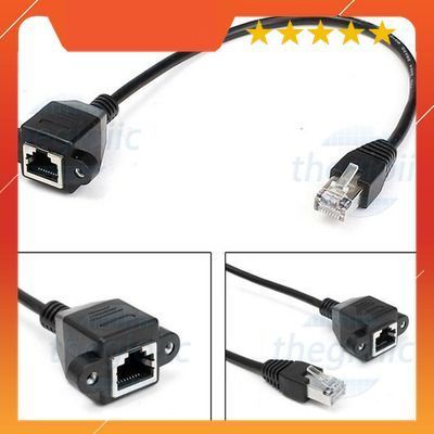 Dây Cáp RJ45 Đực To RJ45 Cái Dài 30cm IoT Maker 90
