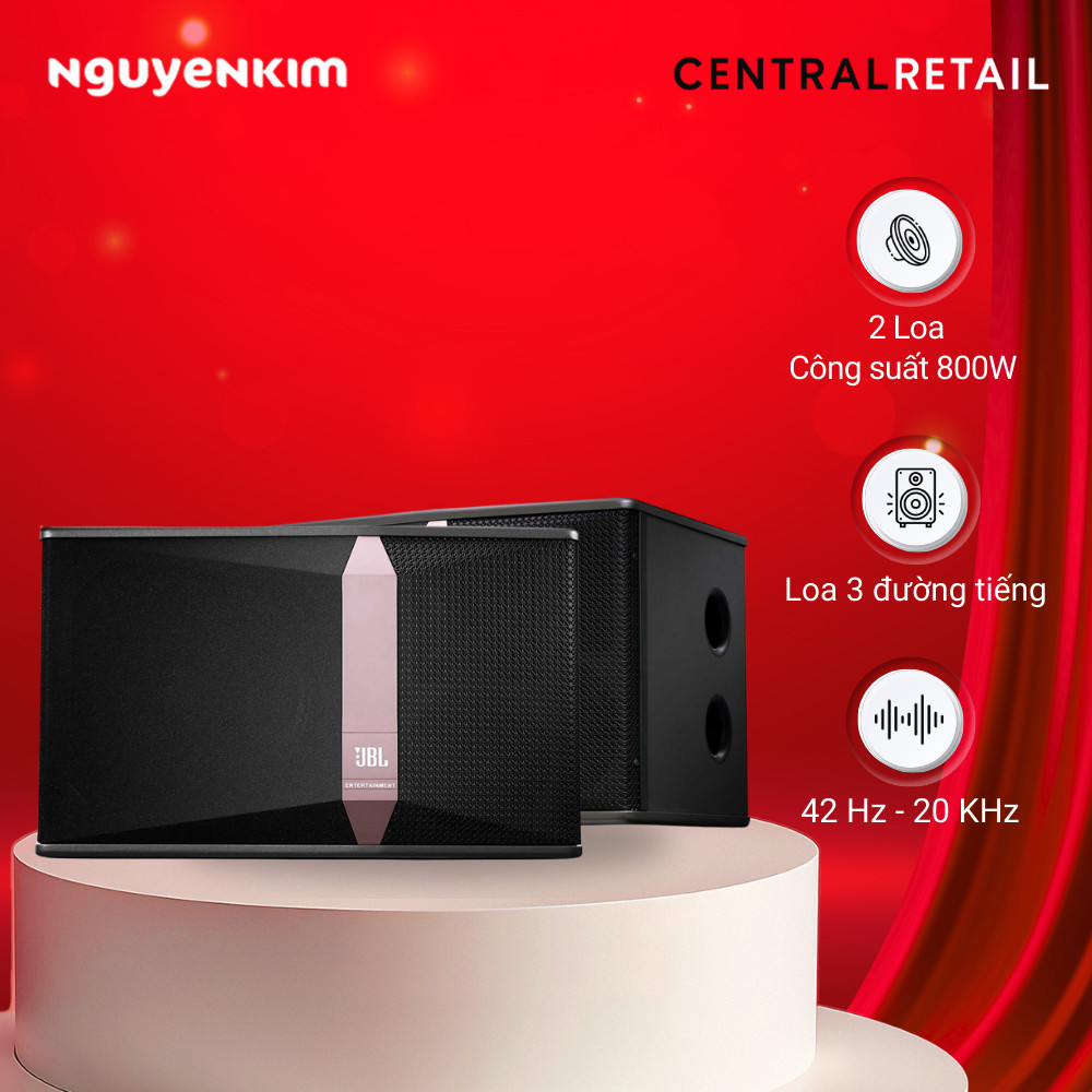 Bộ loa đã lắp vào thùng loa JBL KI512-PAK