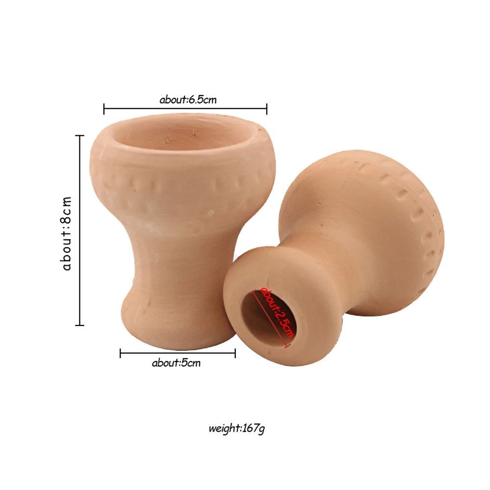 Gốm đỏ handmade bùn carbon, cách ly phụ kiện hookah