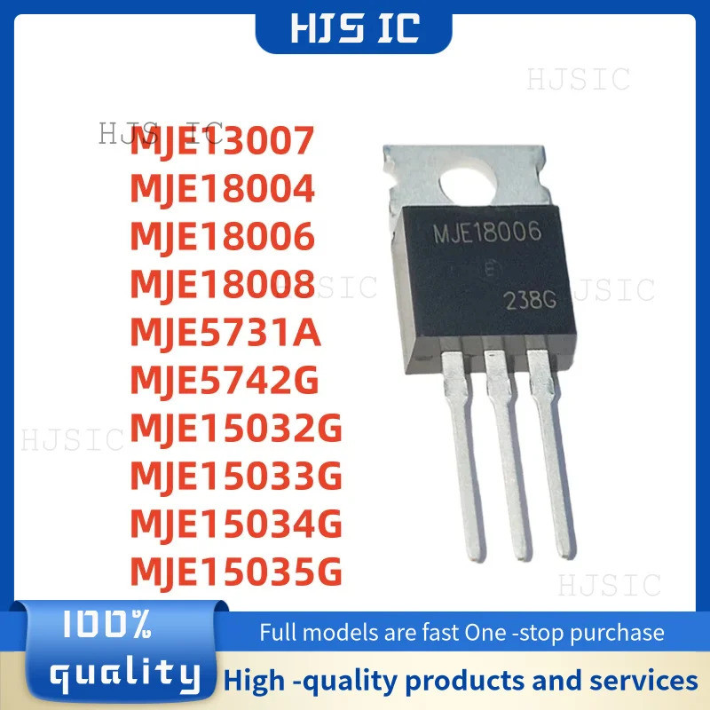 5 Chiếc MJE18006 MJE13007 MJE18004 MJE18008 MJE5731A MJE5742G MJE15032G MJE15033G MJE15034G MJE15035
