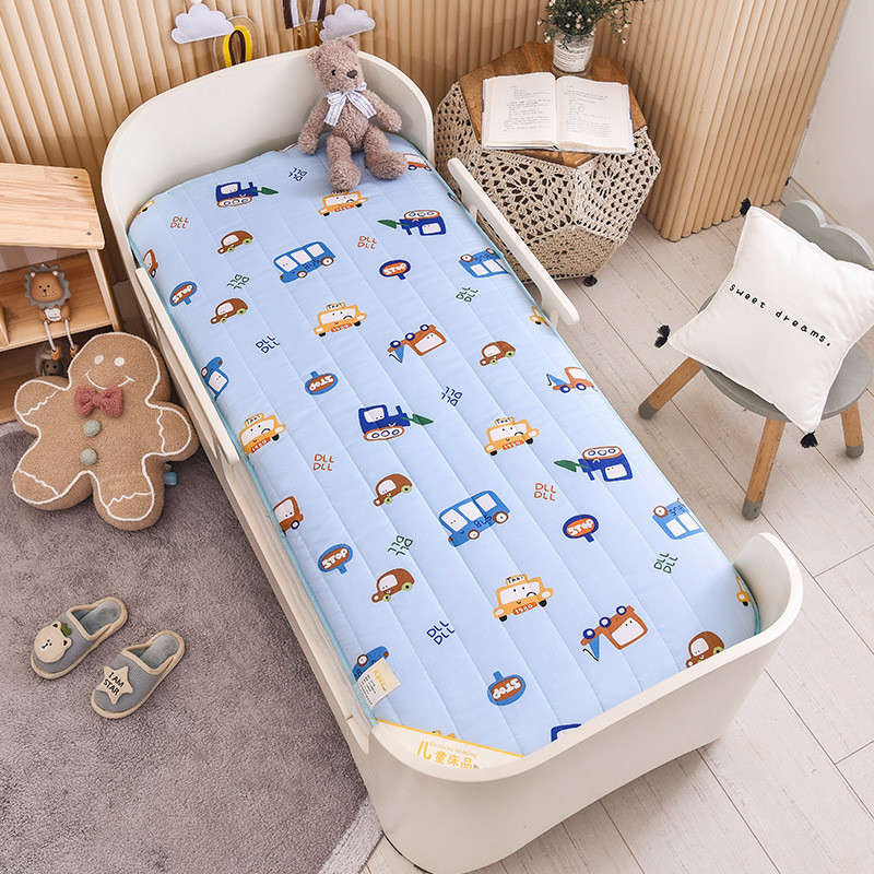 Class A all-cotton mattress, pure cotton baby crib mattress, cartoon mattress, thickened children's 