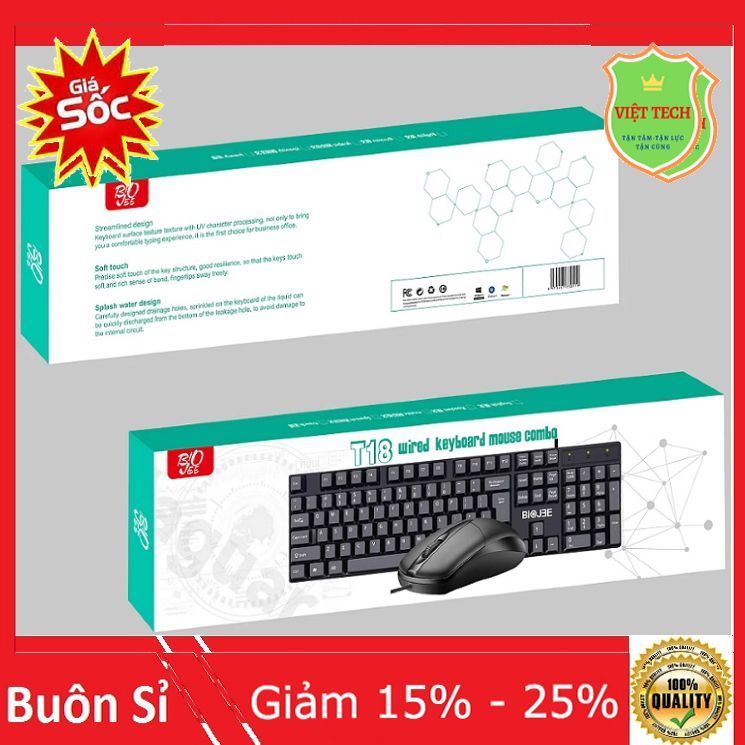 Bàn Phím, Chuột Máy Tính Văn Phòng Có Dây Cổng USB