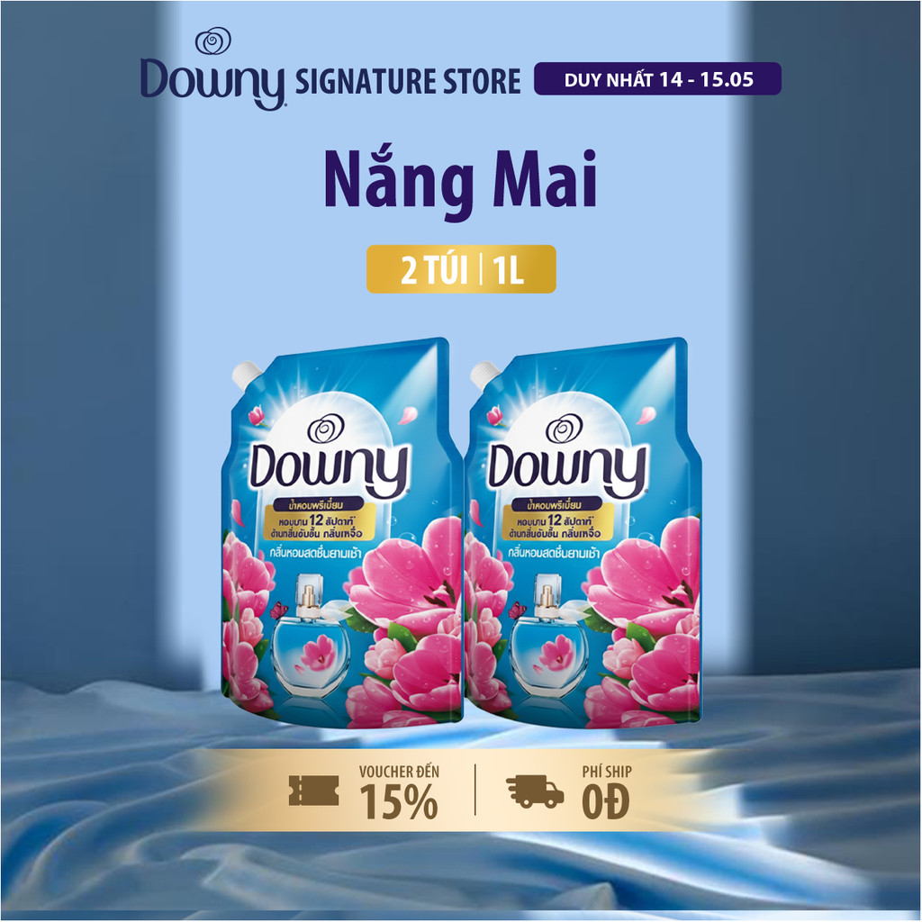 [Downy] Combo 2 Nước Xả Vải Nhiều Mùi Hương 1L