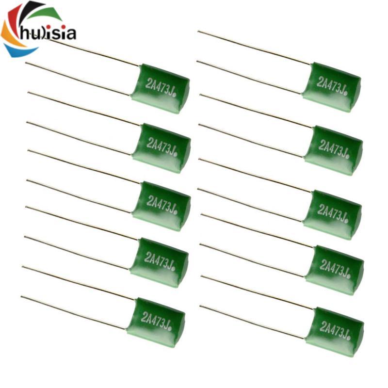 Culisia 10 Miếng 0,047 / 2A473J Tụ Điện DIY Cho Đàn Guitar Điện Bass Mũ Xanh