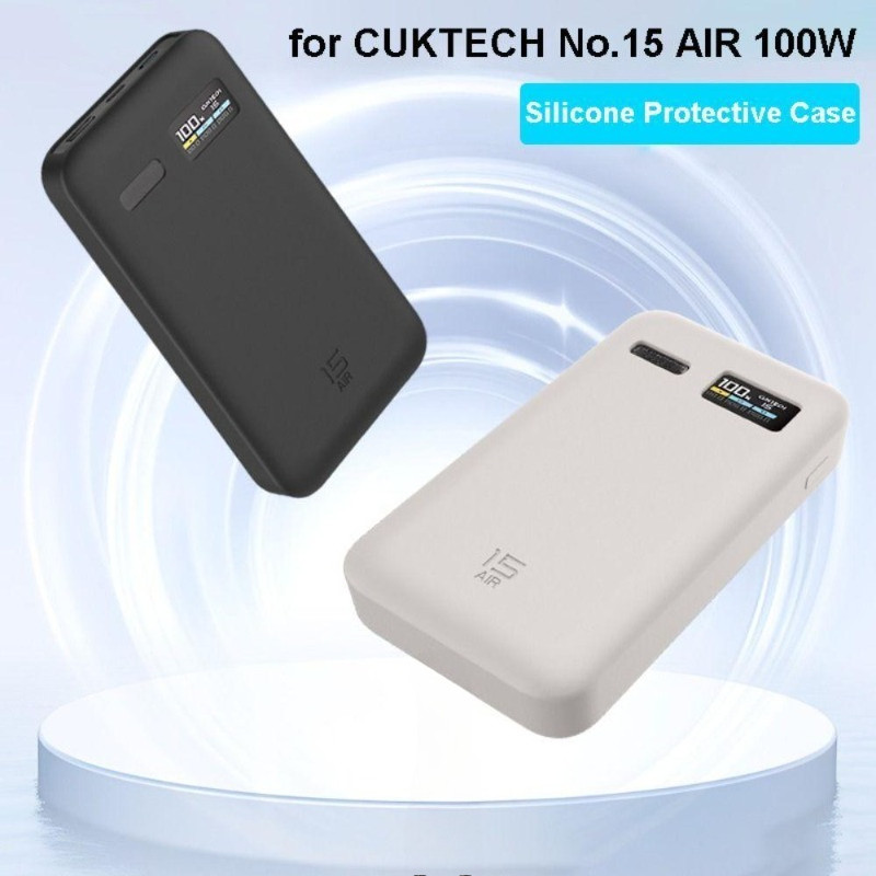 Ốp điện thoại silicon mềm cho CUKTECH No.15 AIR 15000mAh 100W Bộ sạc di động Vỏ chống trầy xước cho 