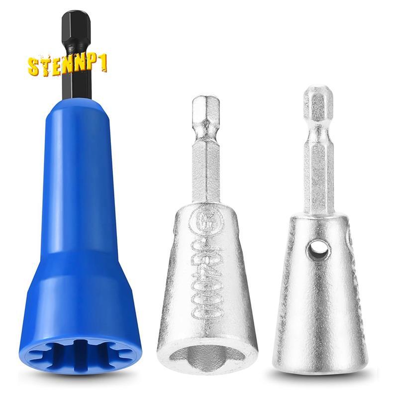 3 gói Công cụ Twister dây cho máy khoan với chuôi lục giác 1 / 4 inch, Dụng cụ thợ điện WireNut Twis