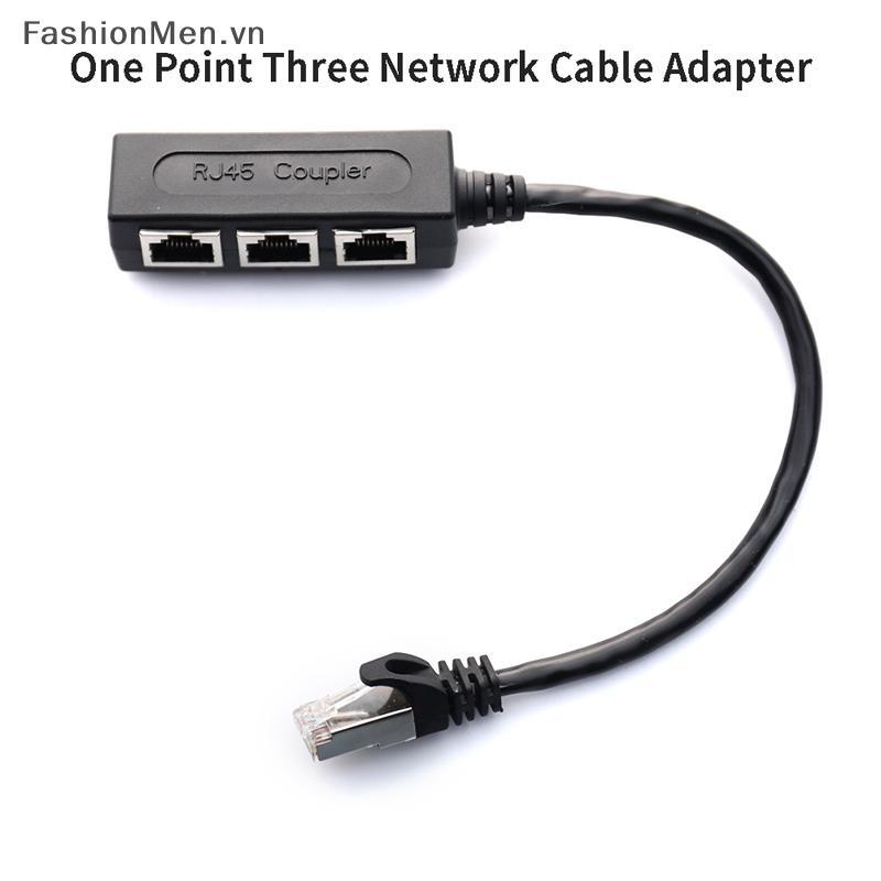 F & M RJ45 Splitter LAN Ethernet Network RJ45 Connector Splitter Adapter Cable