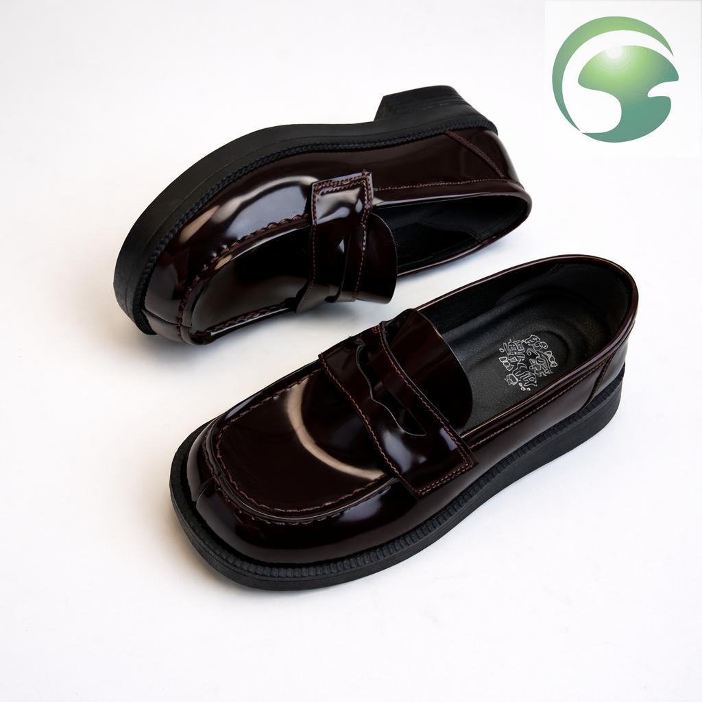 AH4 2026 Nữ penny Loafers JK Đồng Phục Giày Nữ Sinh Trung Học Giày Da Nữ Loafer