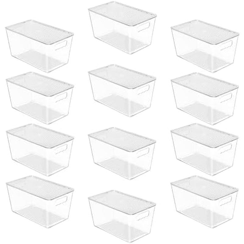 Containers with Handle for Pantry Organizer and Storage,Perfect for Kitchen,Fridge,Cabinet, Closet,B