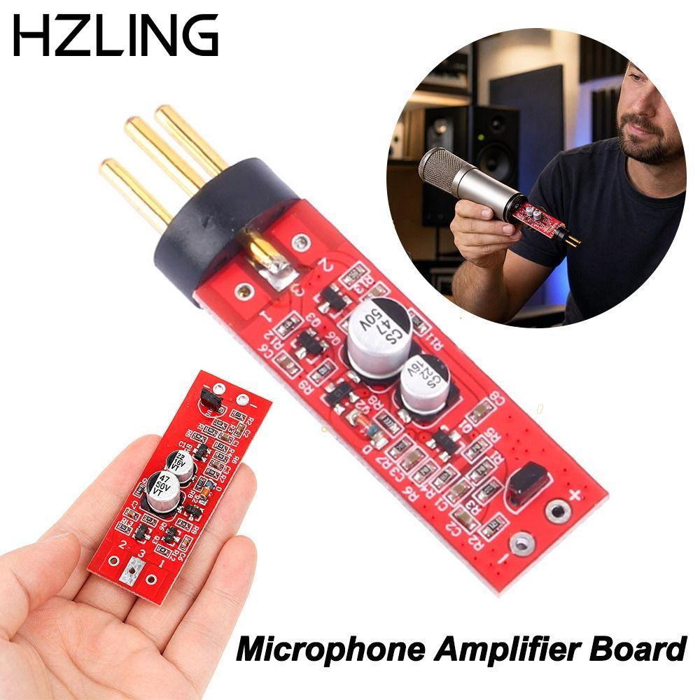 Bộ khuếch đại micro ngưng tụ 15-48V DIY HZLING Phantom, Preamp 125dB cho micro Electret