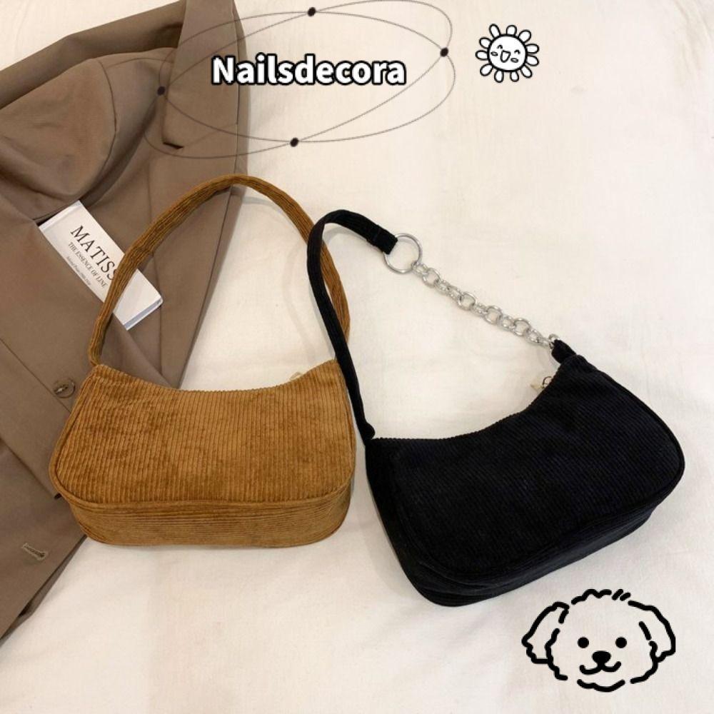 Túi đeo vai NAILS Túi xách tinh tế Nữ vải nhung cổ điển