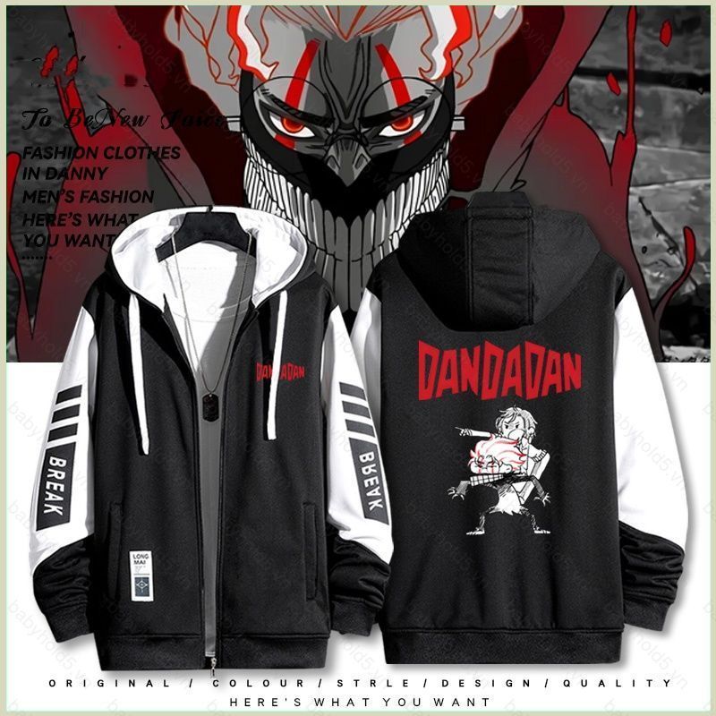 BH5 DANDAN Momo Ayase Okarun anime Dây Kéo Áo Khoác Áo Unisex Top BH5
