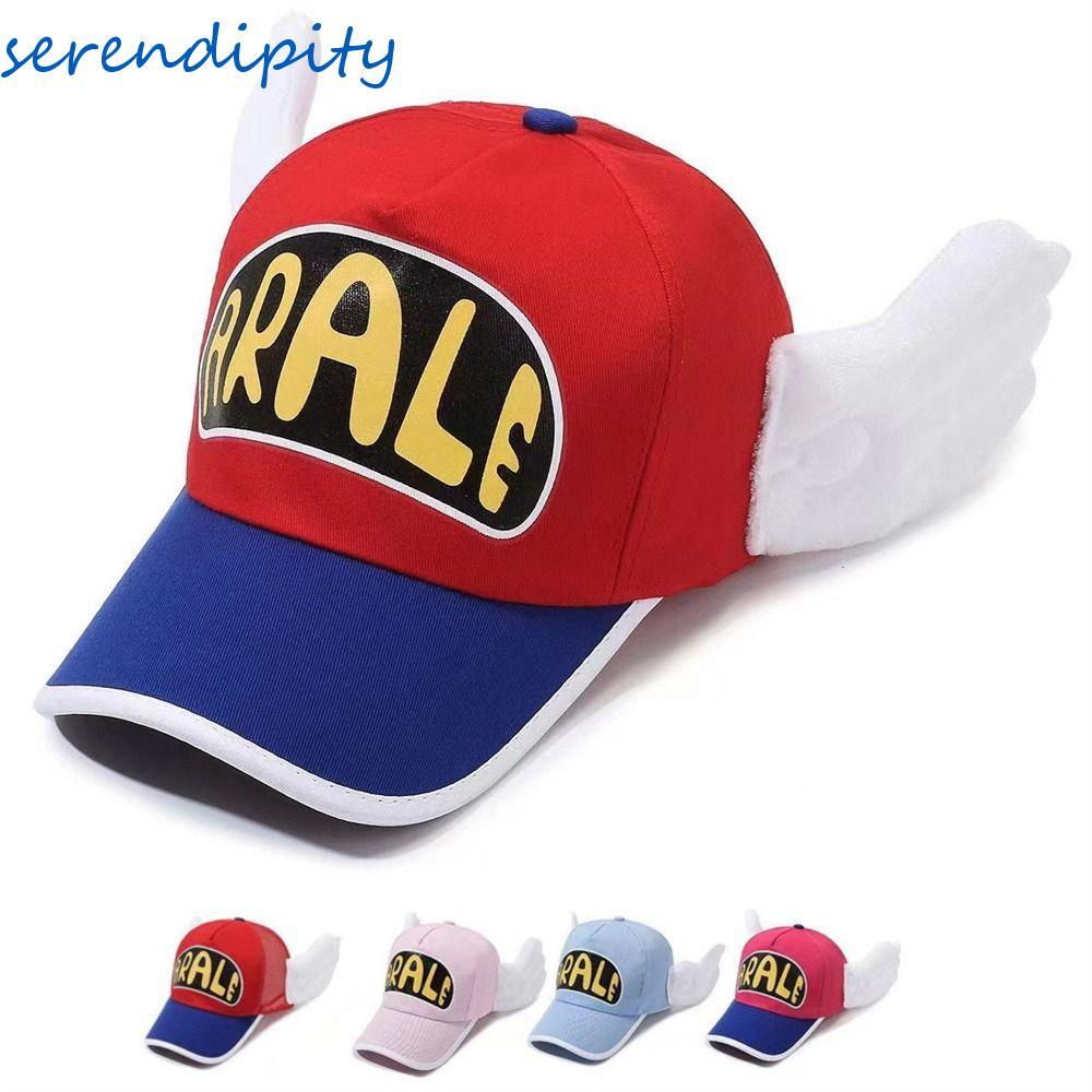 SEENDIPITY Arale Mũ bóng chày, Mũ Dr.Slump có thể điều chỉnh màu kẹo, Phim hoạt hình chống nắng thời