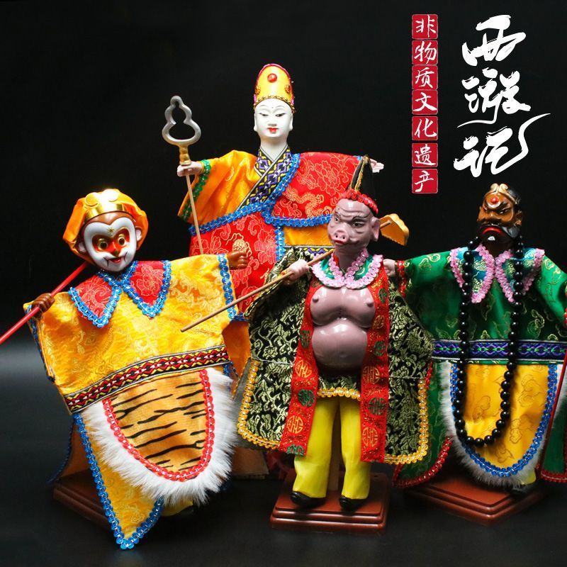 OPS8 Hành Trình Đến Phương Tây Truyền Thống Thủ Công Túi Vải Con Rối Son Goku Phong Cách Trung Hoa C