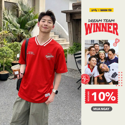 [BST Dream Team Winner] Áo Phông Cổ Tim Nam Yody Dream Team MCTS26S055