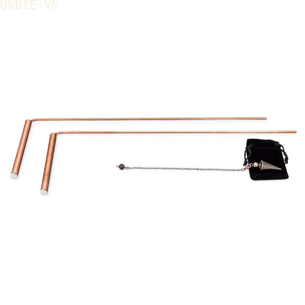 UNDIE❤️99 9 Copper Telescopic Rods and Pendulum for Divination and Lost Items