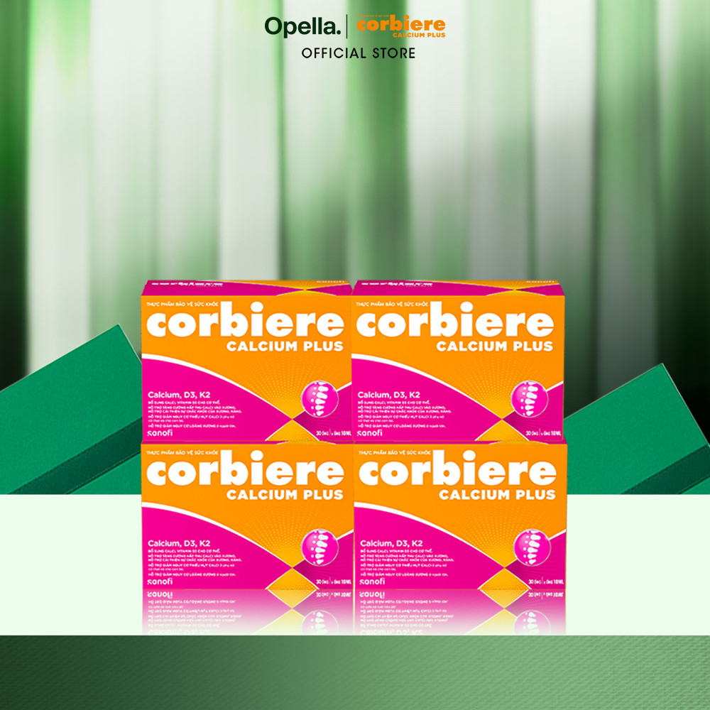 Bộ 4 Thực phẩm bảo vệ sức khỏe Corbiere Calcium Plus