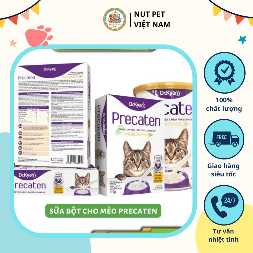 Sữa Bột Precaten Dr.Kyan Cho Mèo