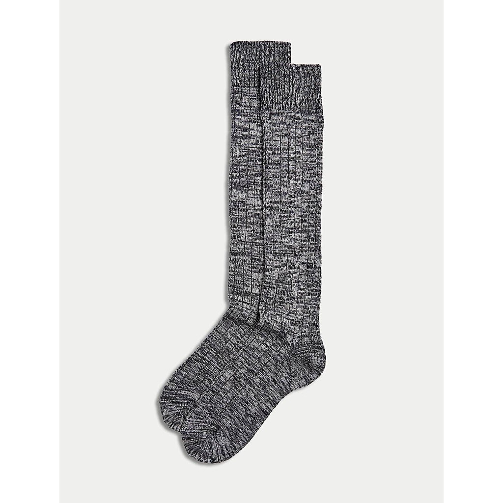 M&S - Socks Women - 2pk Thermal Knee High Socks - BLACK