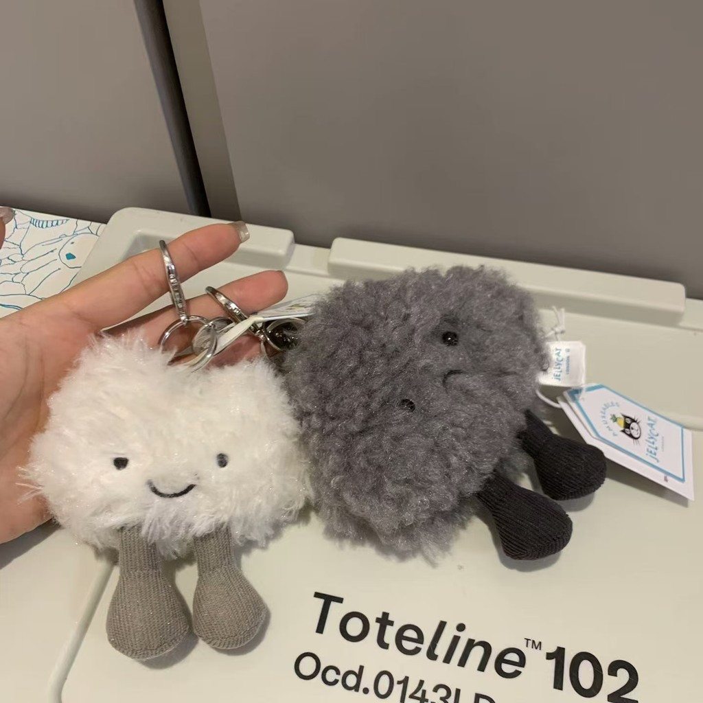 Mặt dây chuyền đám mây dễ thương JEELY Storm Cloud Đồ chơi sang trọng Schoolbag Charm