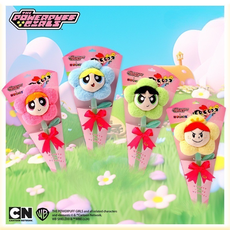 Powerpuff Girls Bubbles Đồ chơi hoa sang trọng Đồ chơi nhồi bông mềm sưu tập