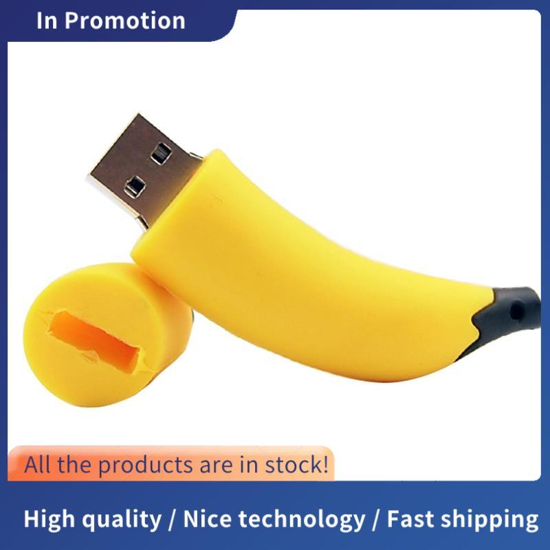 Dành Cho Trẻ Em USB 2.0 Chuối Trái Cây Flash Ổ Đĩa 64GB Dễ Thương Bút 64G Quà Tặng USB Stick Cho Trẻ