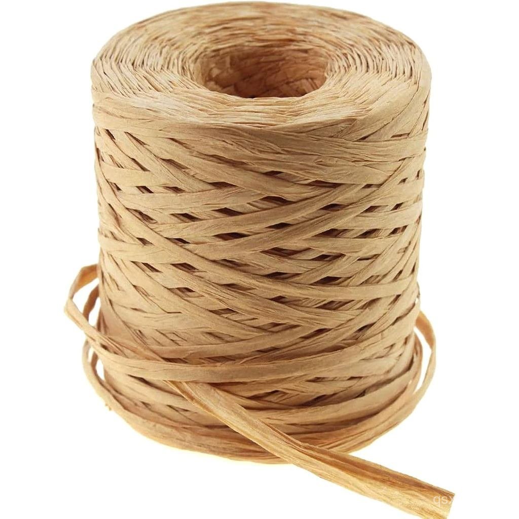 Creatrill 218 Yards Giấy Raffia Thủ Công Ruy Băng Giấy Đóng Gói Dây, 1 / 4 Inch by 218 Yards (Kraft)