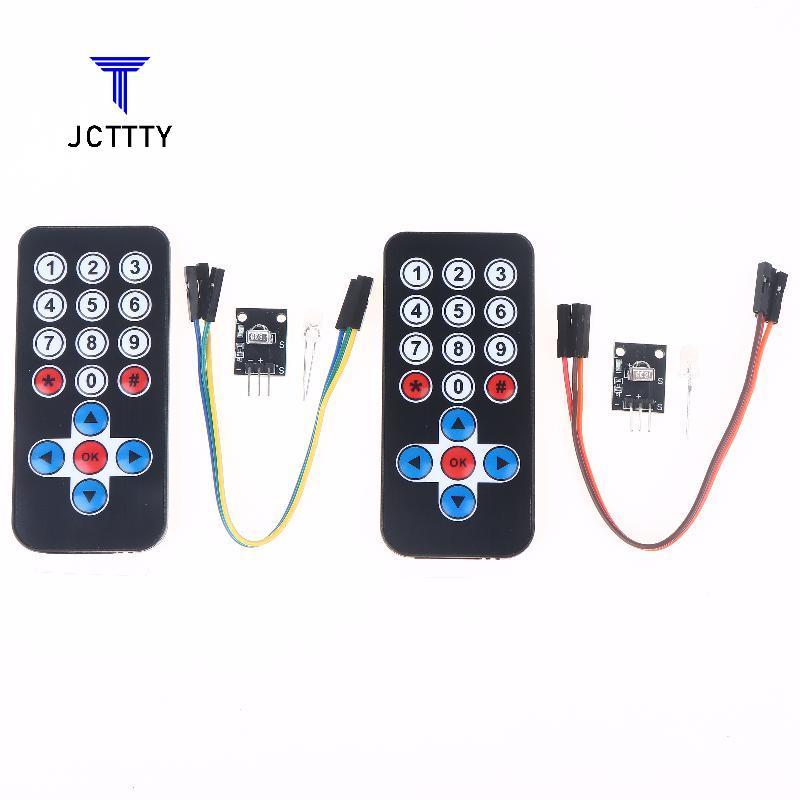 Ketchup 1 Bộ HX1838 Mô-đun điều khiển từ xa hồng ngoại không dây Mô-đun thu hồng ngoại DIY Kit HX183