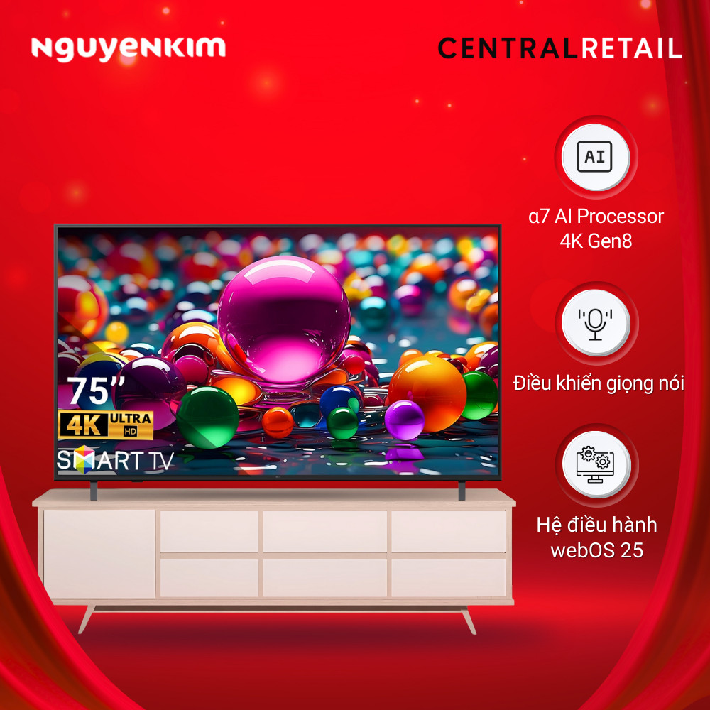 [Mới 2025] Smart Tivi UHD LG 4K 75 inch 75UA8450PSA