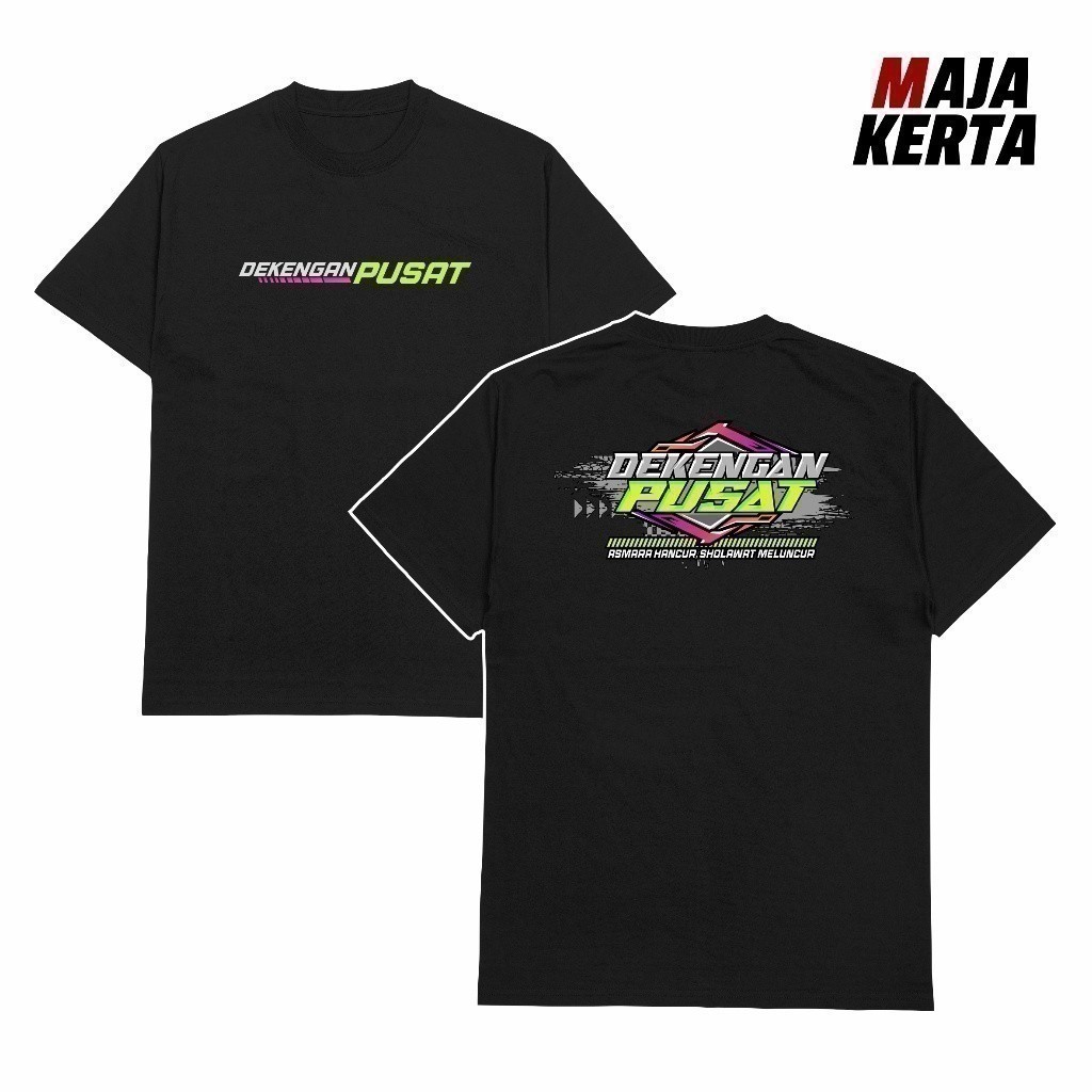 Áo thun thời trang màu đen 2025 có áo thun trung tâm Gus Iqbal Dakwah / Váy sợi nhỏ Jersi / Áo thăng