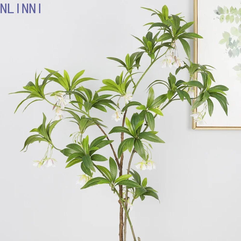 NLINNI Nhân Tạo Tenuifolia Ficus Nhánh Cây, Phong Cách Xanh Mô Phỏng Cây Ficus, Đạo Cụ Chụp Ảnh Nhựa