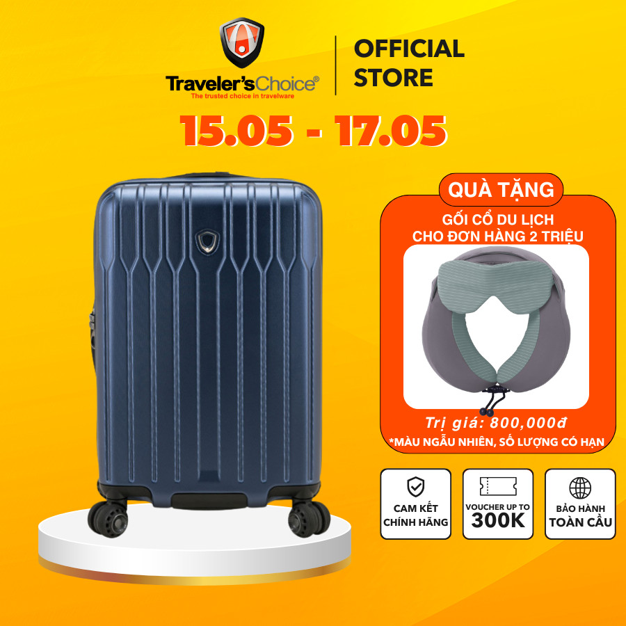 Vali kéo Mountain High - Thương Hiệu Traveler's Choice - Mỹ: Tích hợp khóa số TSA tiêu chuẩn Hoa Kỳ