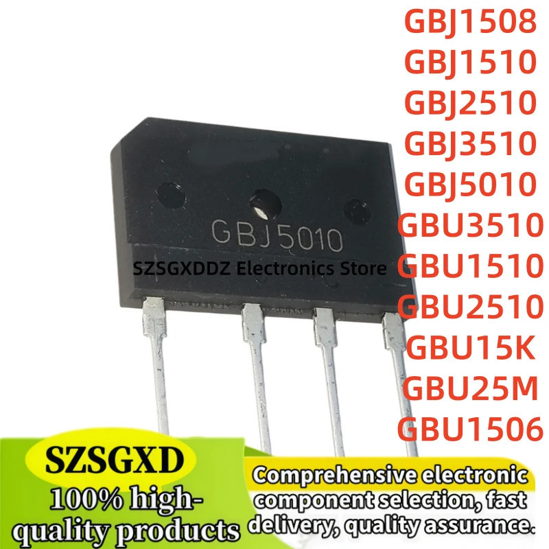 5 CÁI GBJ1508 GBJ1510 GBJ2510 GBJ3510 GBJ5010 GBBU3510 GBU1510 GBU2510 GBU15K GBU25M GBU1506 bán buô