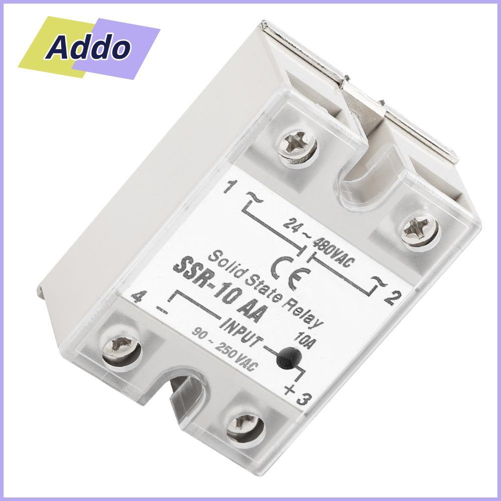 Rơle trạng thái rắn ADDO.PH, Đầu ra AA SSR-10 Rơle thể rắn AC 24-480V AC-AC, Công tắc rơle Đầu vào A