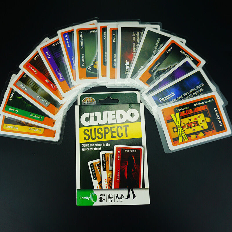 Trò chơi bài - Cluedo Suspect Trò chơi tiệc phiên bản tiếng Anh