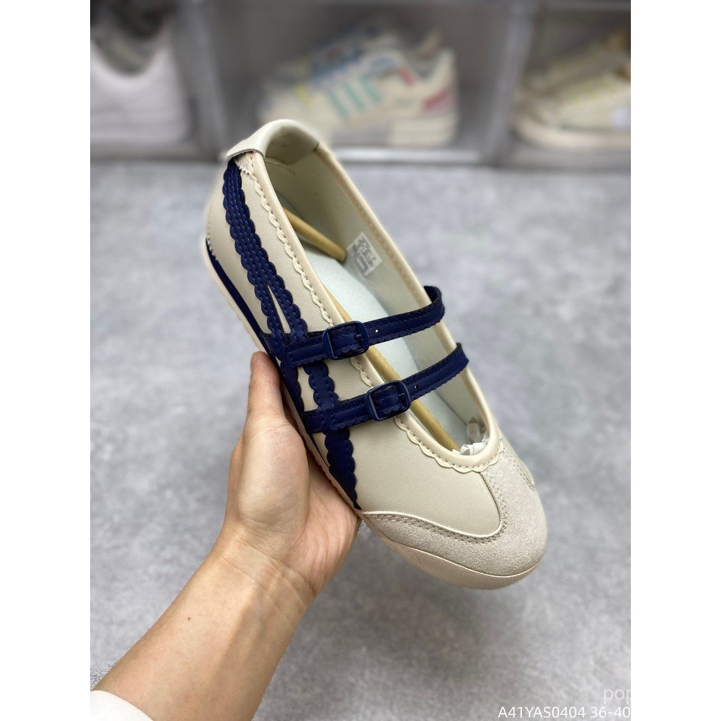Onitsuka Tiger MEXICO 66 TGRS Mary Jane Giày Ba Lê Nữ JT5T