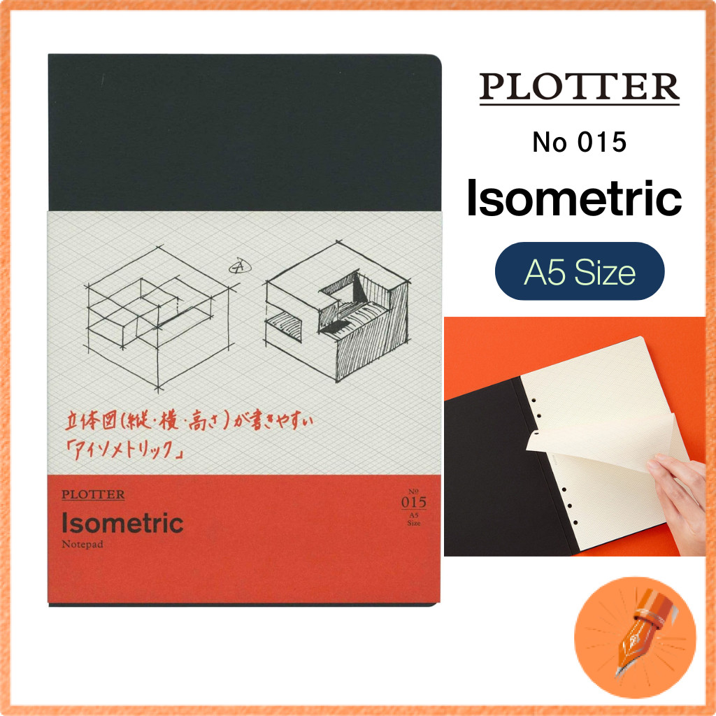 PLOTTER Isometric Notepad A5 Size 80 Sheets 77716717
