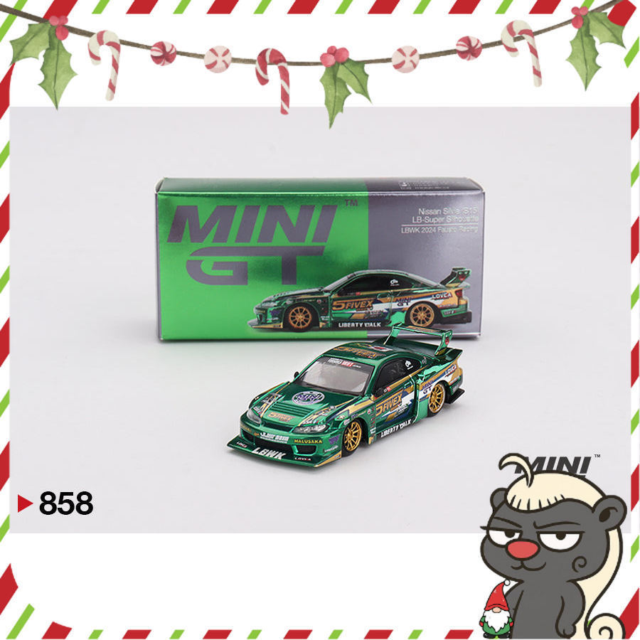[HÀNG CÓ SẴN]  Mô hình xe Mini GT 1:64 Nissan LB-Super Silhouette S15 SILVIA LBWK 2024 Fausto Racing