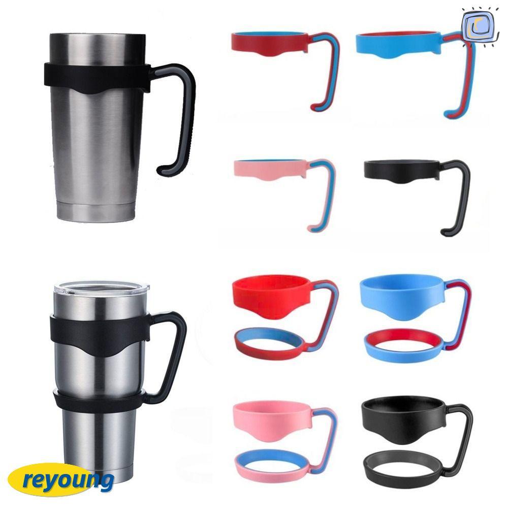 REYOUNG 1 Tay Cầm Cốc Cốc Cốc, Giá Đựng Bình Nước 4 Màu, Đế Cốc Di Động Chai Phụ Kiện Cốc Uống Giá C