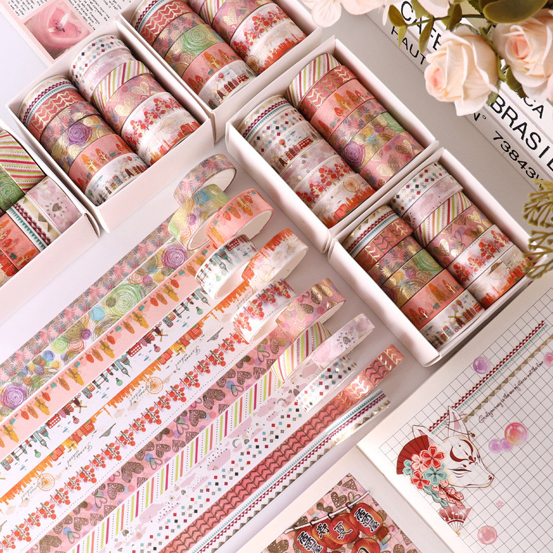 Huayan Series Gilding Washi Tape Washi Notebook Sticker Tape 12.11