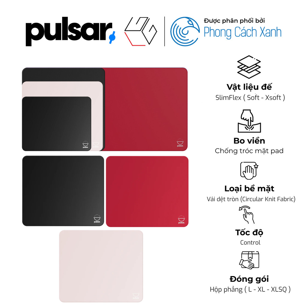 Pulsar eS Saturn Pro – Lót chuột control SlimFlex - Hàng Chính Hãng