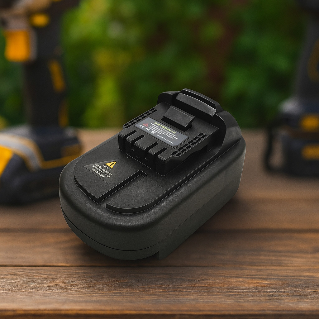 Bộ chuyển đổi pin BS18DW12 cho pin Li-ion Bosch 18V Chuyển đổi để hoạt động cho công cụ Dewalt 12V, 