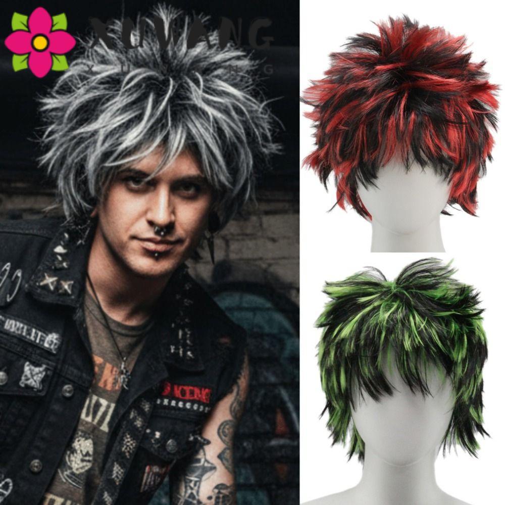 XUWANG Beggar Cosplay Tóc Giả Lông Tơ Lạ Mắt Halloween