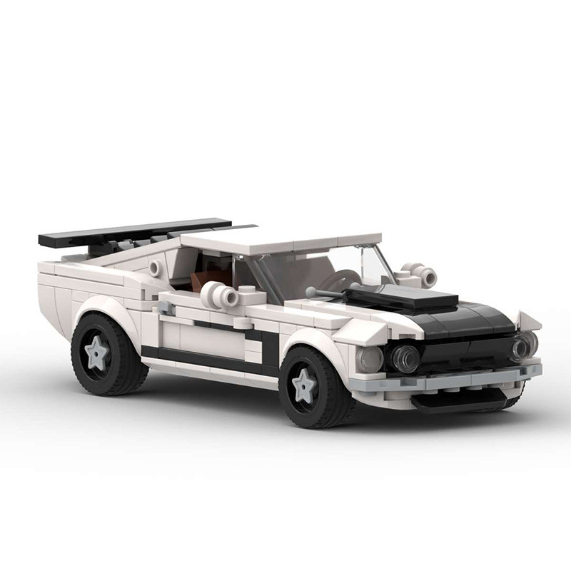 MOC Khối Xây Dựng Tương Thích Lego 96115 Ford Mustang Boss 302 Xe Ô Tô Đồ Chơi Mô Hình Lắp Ráp Trang