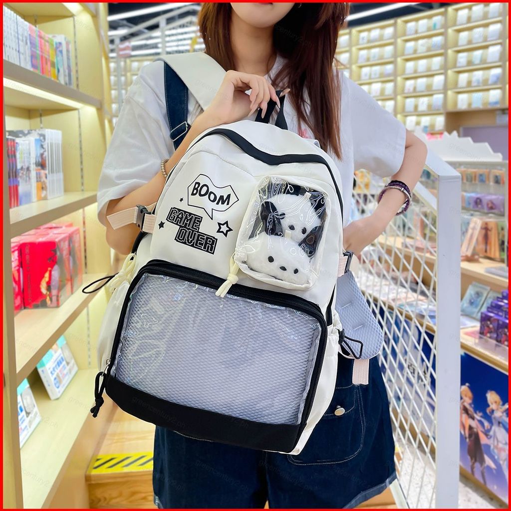GC2 Ba lô trong suốt Itabag Otaku văn hóa Millet Big Food Trường trung học cơ sở Túi đi học nữ CG2