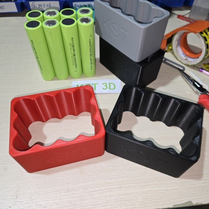 Khuôn đóng pin, khuôn hàn pin 32140 4x3 - 4x2 - 3x3 viên - KST 3D