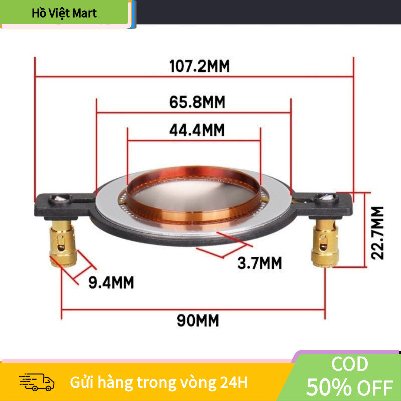 【Hồ】Màng Coil Treble Titan 450 – Cuộn Dây 44.4mm, Phụ Kiện Thay Thế Cho Loa Siêu Treble