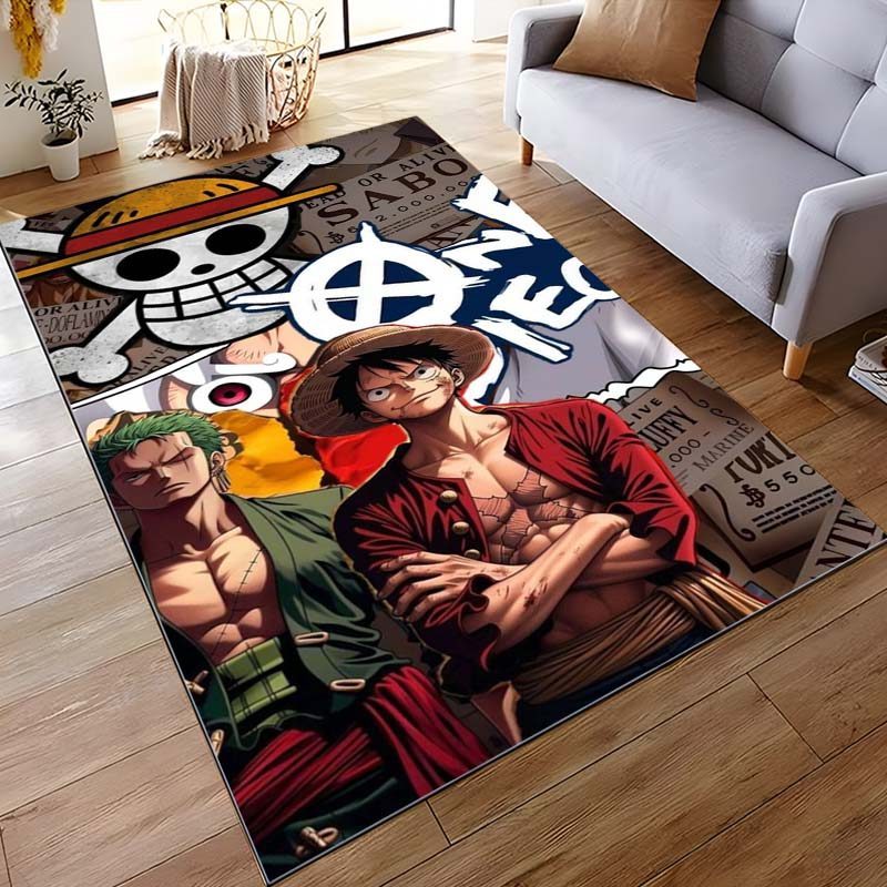Thảm Flannel Tem One Piece, máy giặt được, chống trượt, thích hợp trang trí phòng khách và phòng ngủ